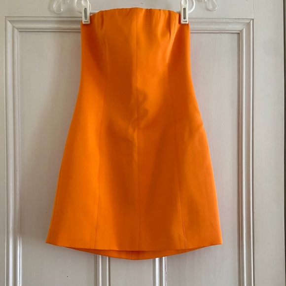 Meshki Maci Crepe Mini Dress in Tangerine - Picture 5 of 5